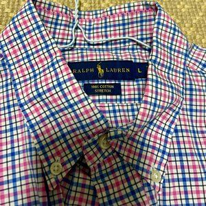 Mens Ralph Lauren plaid shirt in Large